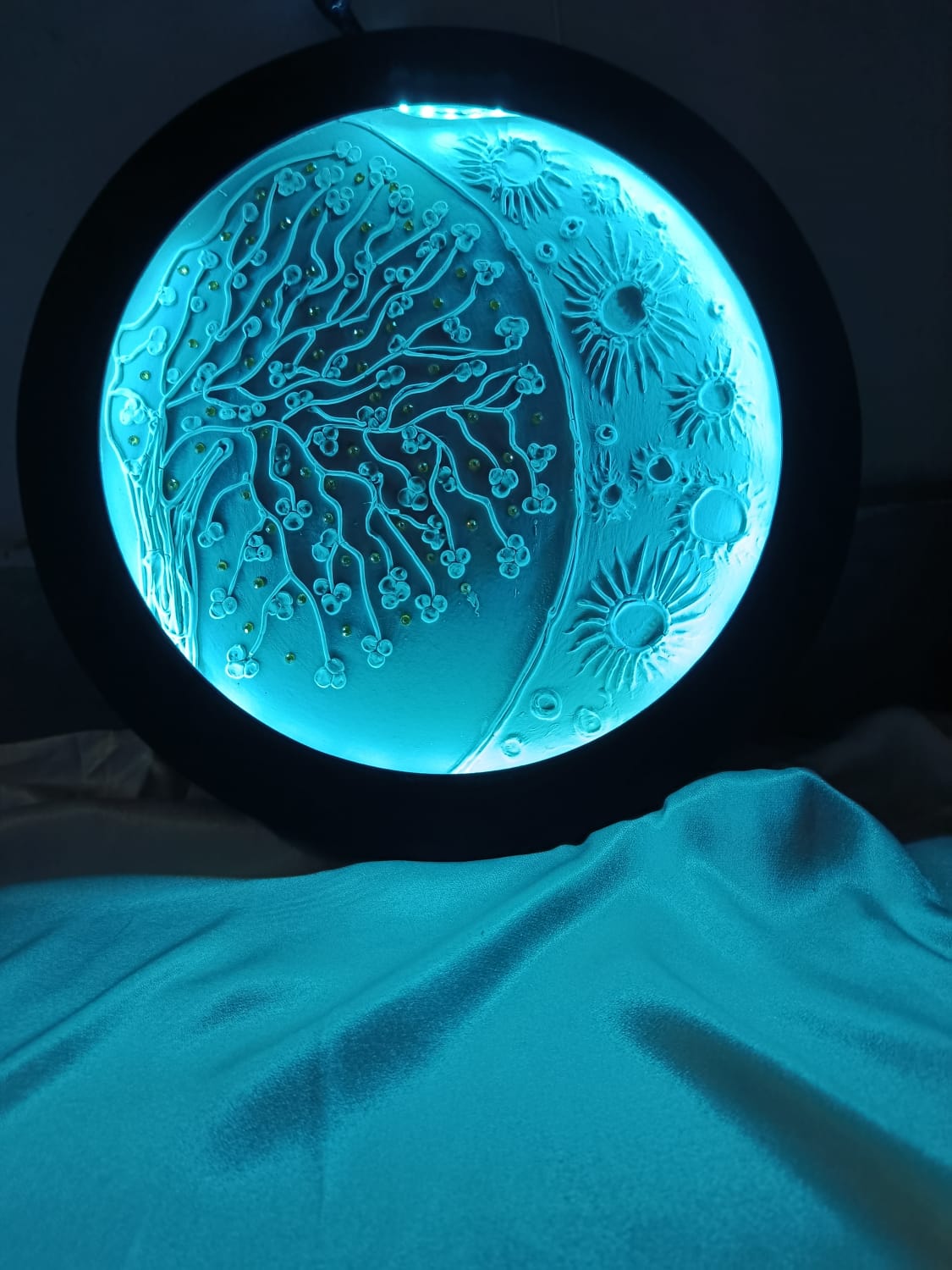 3D Floral Moon