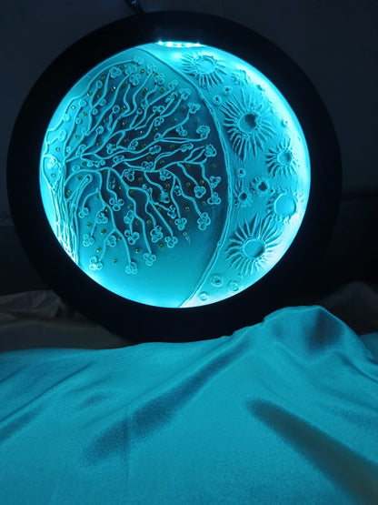 3D Floral Moon