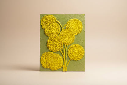 3D Yellow flowers